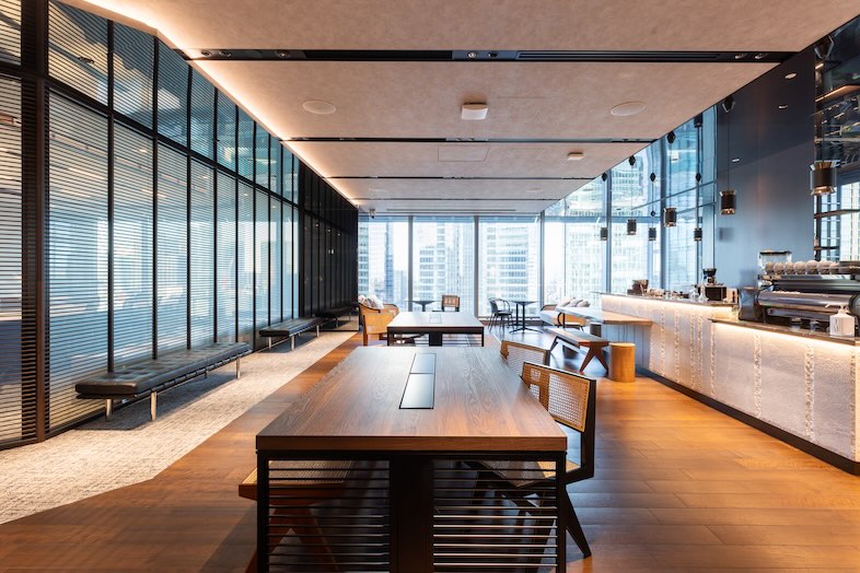 The Executive Centre　JPタワー｜ラウンジシーンやカフェシーン、ワークシーンなどさまざまな場面を想起させます