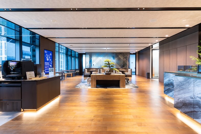 The Executive Centre　JPタワー｜同ビル内別フロアに設けられたラウンジスペース