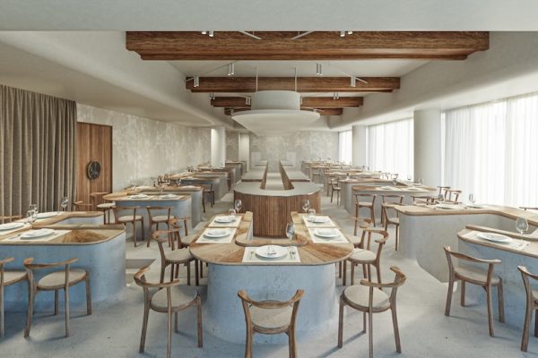 【バンケット】立体感が出るレイアウトなので、料理撮影、長テーブルのケータリングシーンにおすすめ