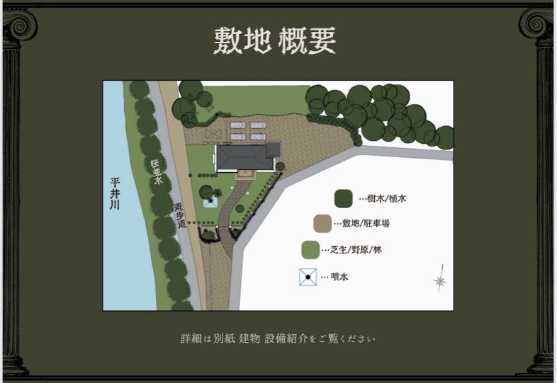 英国洋館スタジオ 地球屋｜敷地概要図