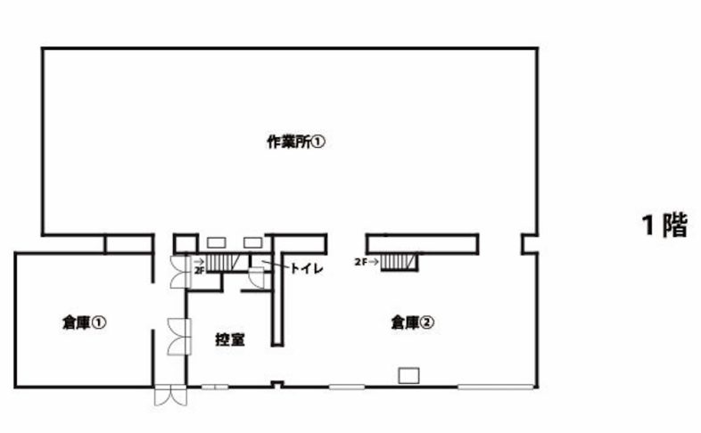 スタジオPia43.板橋工場｜間取り図1F