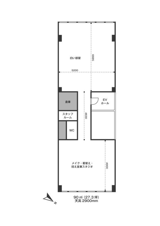 ライカムスタジオ｜平面図