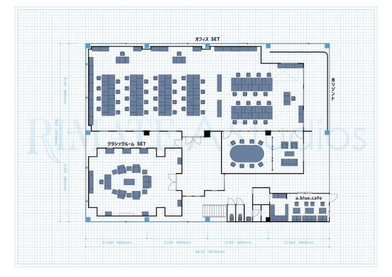 RIMATE A Studios｜1F 平面図