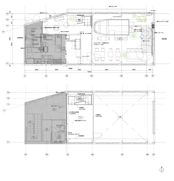 +h café / アッシュカフェ｜平面図