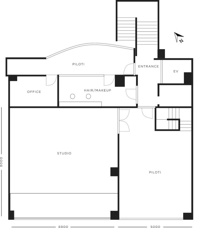 ローズスタジオ南青山｜平面図