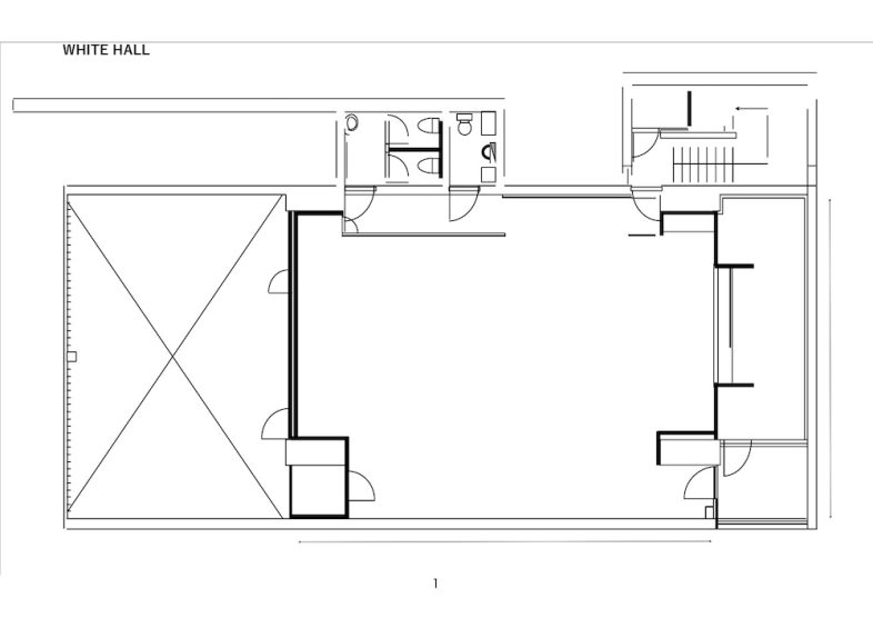 House of OMOTESANDO｜【平面図】White HALL (2F)