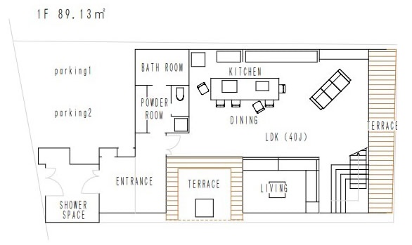 RE:VER北条｜1F平面図