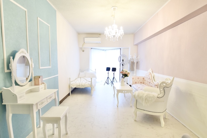 ミートアップルーム栄｜【フォトスタジオ】ガーリーなライフスタイル・コスメブランドの撮影に