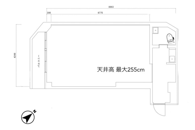 saut studio｜平面図