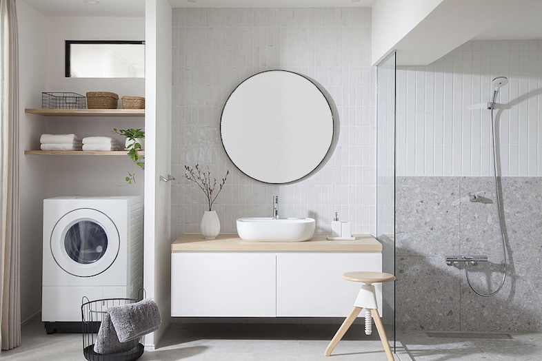 studio AMUSU 早稲田｜美容商材・スキンケア撮影にも使いやすい清潔感ある洗面スペース