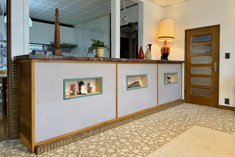 アルバートハウス練馬｜【1階】カバーをかけると飾り棚に変化します