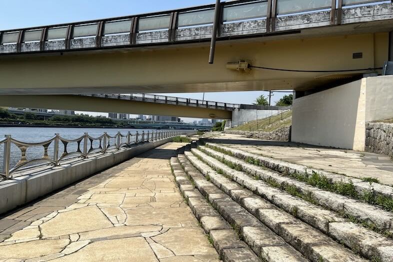 旧海岸スタジオ 浅草(第四、第十一、第十二)｜周辺ロケーション(隅田川)