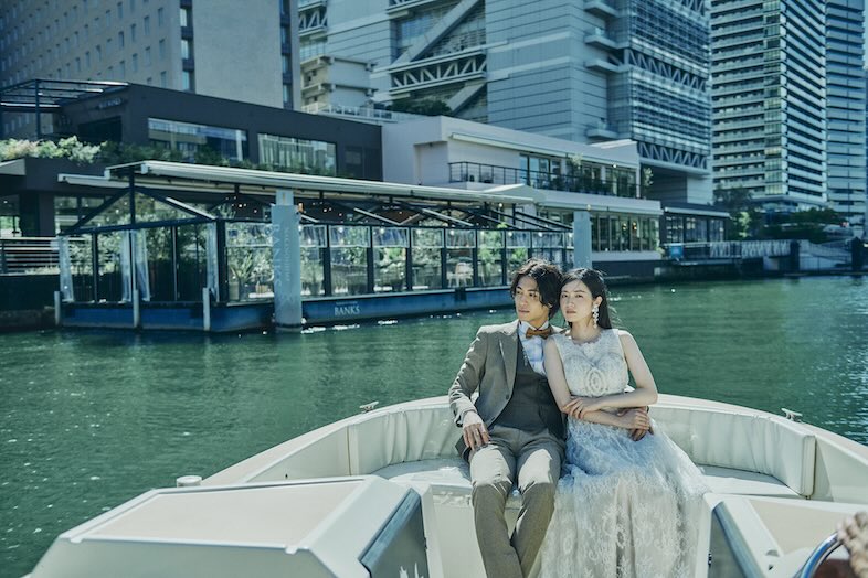 UNWEDDING中之島｜船を使ったロマンチックな撮影にも対応 ＜要事前相談＞