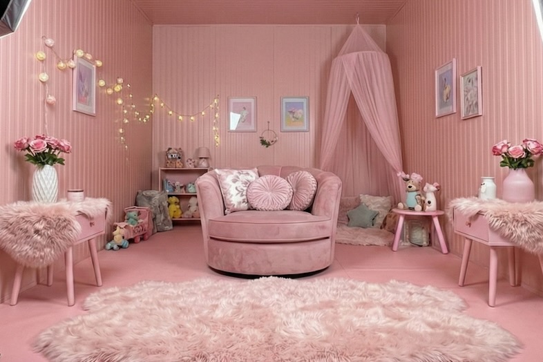 in the house / Shibuya “Gallery”｜【2F】プロップをレイアウトすると、メルヘンなお部屋の演出が可能 (写真内のプロップはお客様の持込物品です)