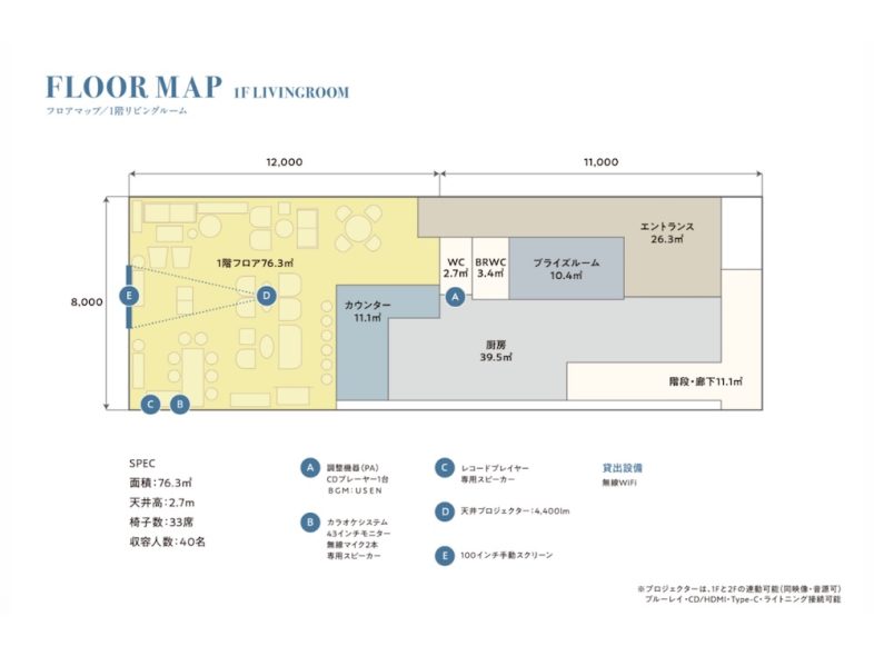 UNWEDDING中之島｜1Fリビングルーム