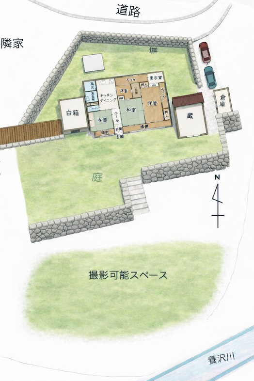 soycasa akikawa｜施設全体の案内地図