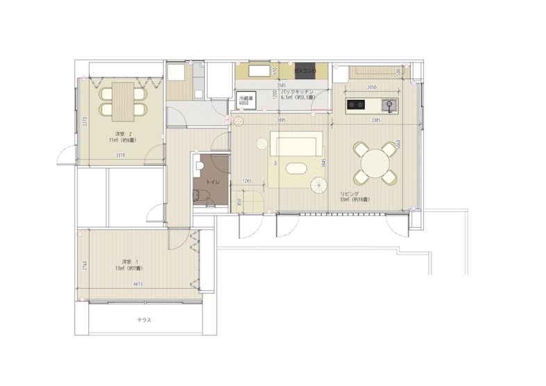 Y’s house Studio｜平面図