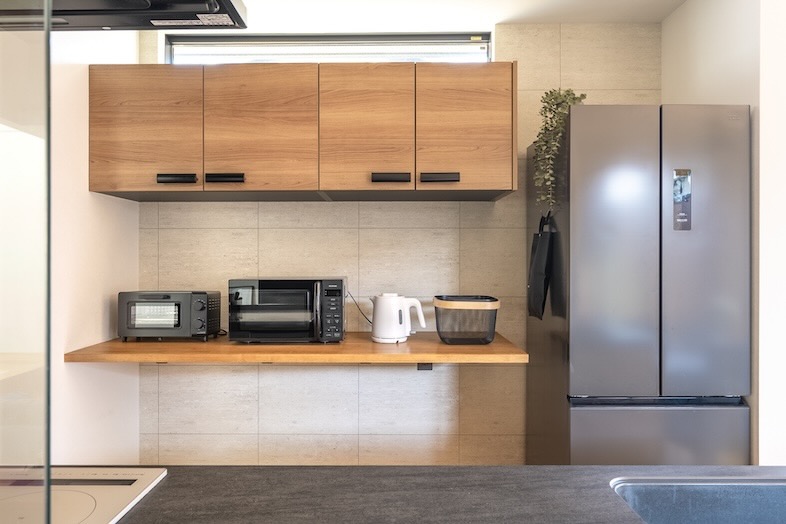 Villa Olive 板橋蓮根｜調理家電の揃った高級感溢れるキッチン