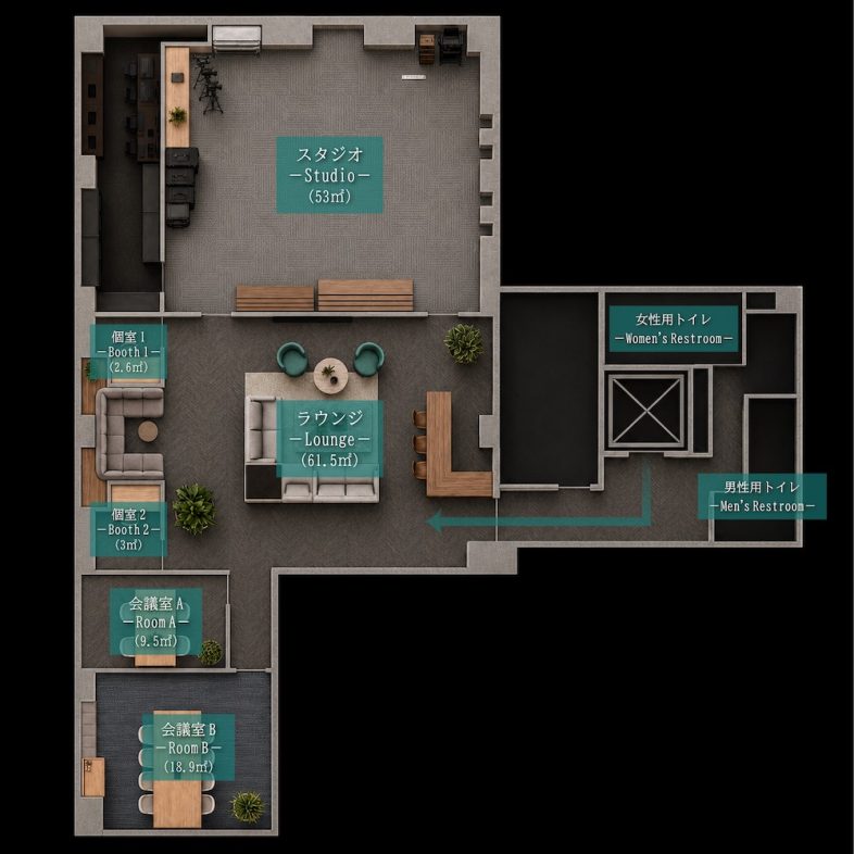 MediArt Studio｜平面図
