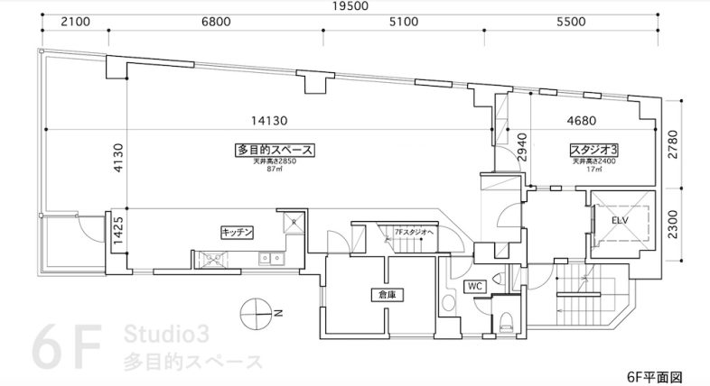 SUMIRE STUDIO｜6F平面図