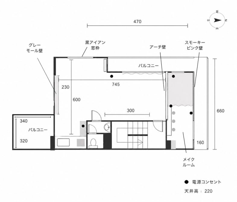 Nemica 青山フォトスタジオ｜間取り図