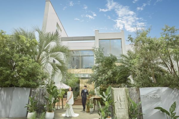 【外観】表参道エリアにある1棟貸し可能な結婚式場