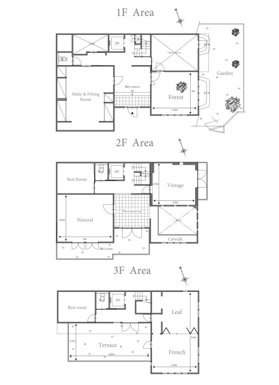 HOUSE STUDIO KUSCHEL｜一棟平面図