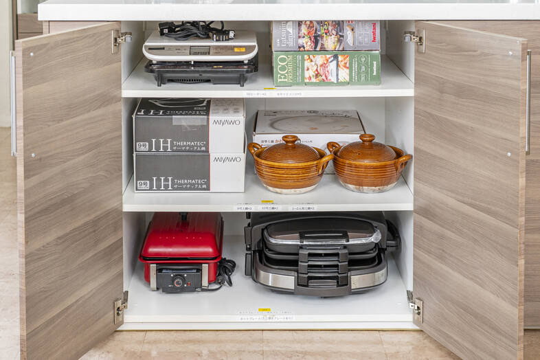麻布十番ルームキッチンスタジオ｜IH調理器、⼟鍋、ホットプレート