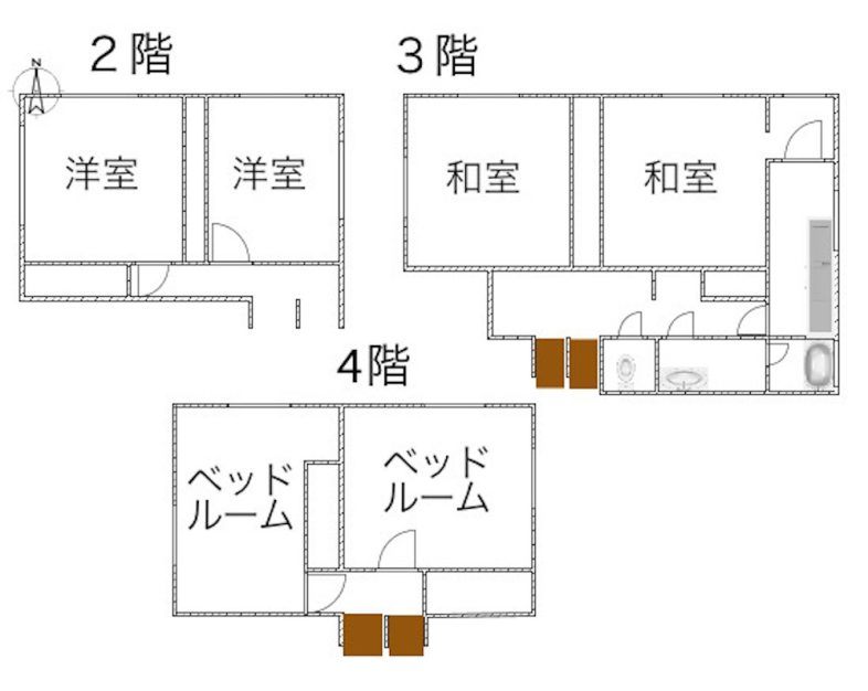 岩槻スタジオ｜平面図 2,3階