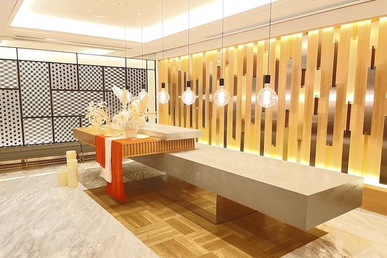 NEEDS京都烏丸(旧 InStyle wedding KYOTO)｜【6F バンケット】建築的なラインを活かした人物撮影に