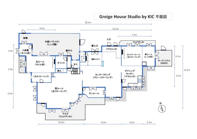 Greige House Studio by KIC｜平面図