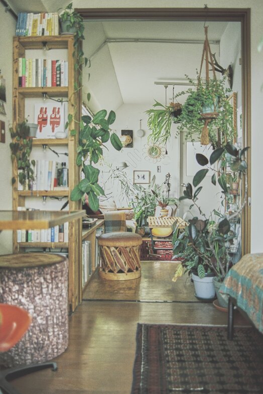 SEE YOU TOMORROW｜本棚や観葉植物がつくる、誰かが暮らしているようなリアルな空間