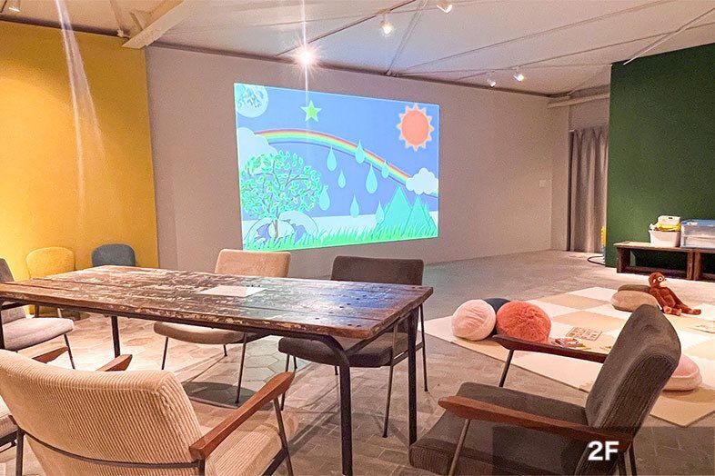 CHUM APARTMENT｜【2F】プロジェクターを使用した映像投影が可能